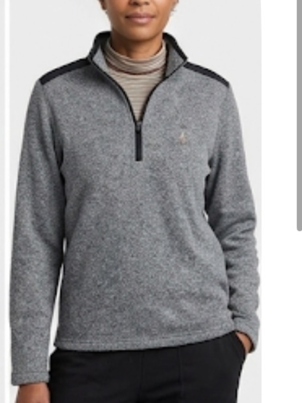 Antigua gray and black golf sherpa with logo size L (3x$15)